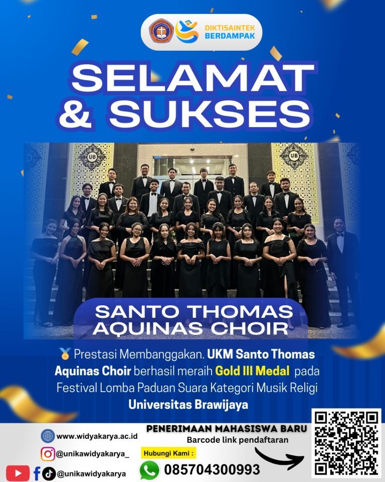Ukwk UKM PSM Sathona Universitas Katolik Widya Karya Malang Raih Gold III ...